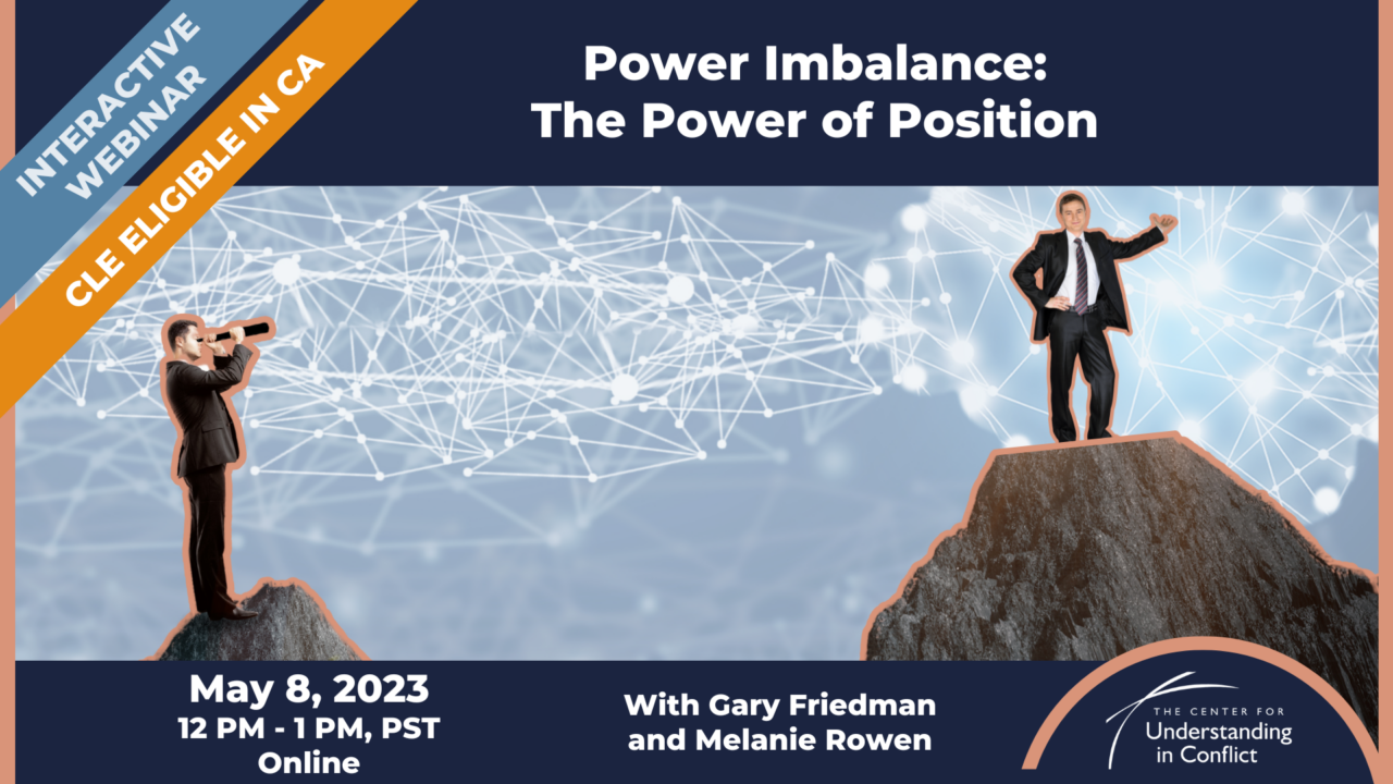 Power Imbalance The Power of Position — The Center for Understanding