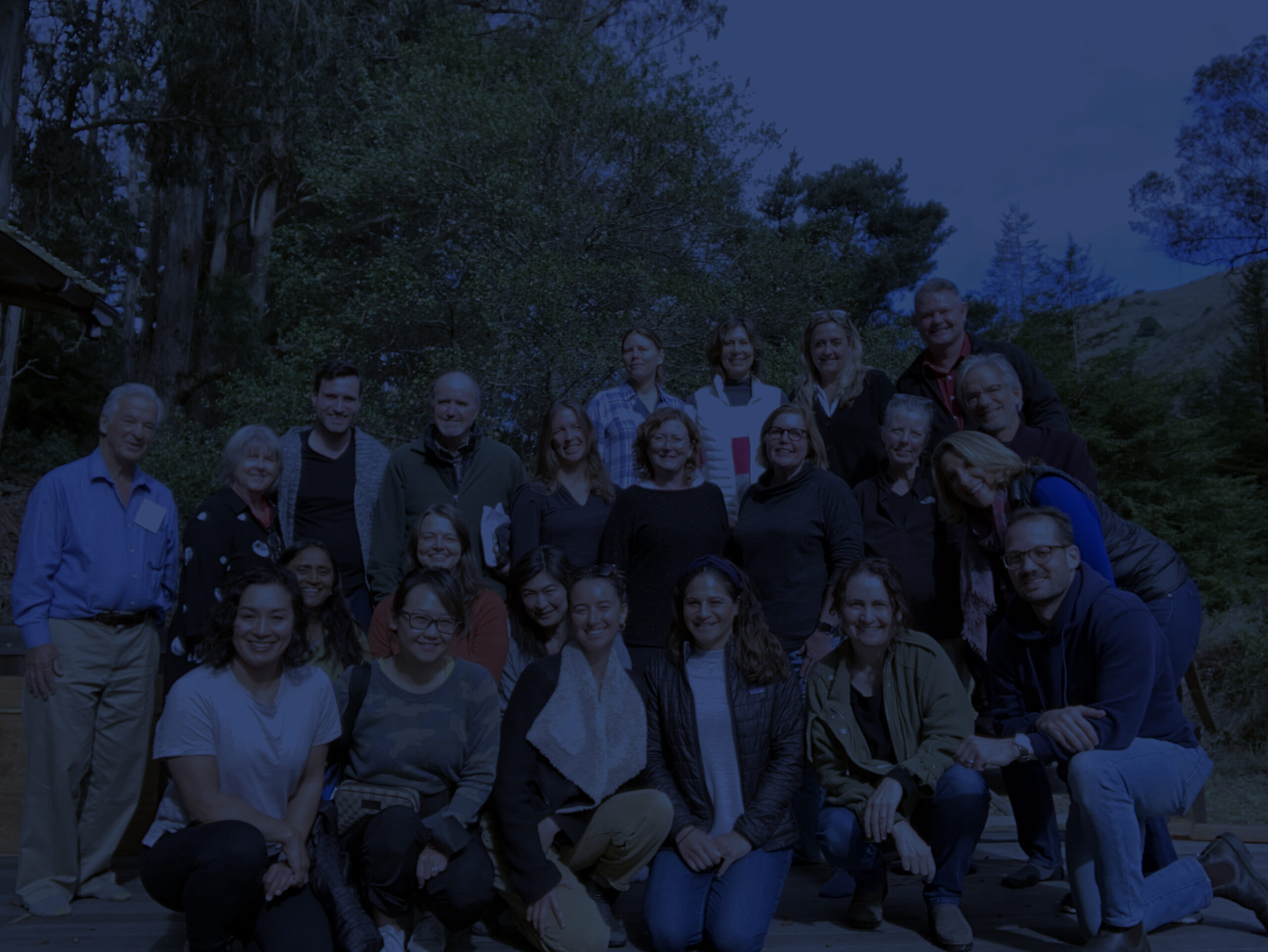 A group of retreat participants