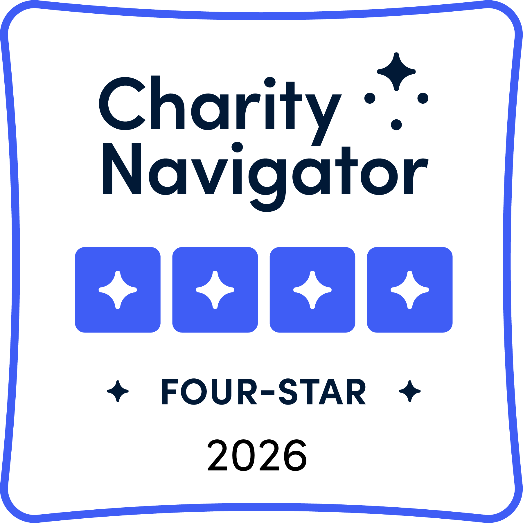 Charity Navigator 4 star rating